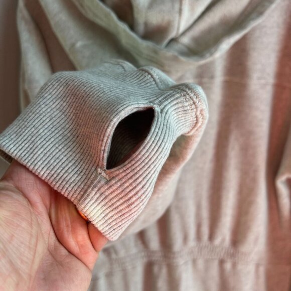 FP Movement X Hatch SMALL Maternity Warm Up Jumpsuit Heather Grey - Picture 10 of 14